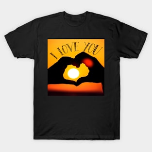 I love you - Sepia T-Shirt